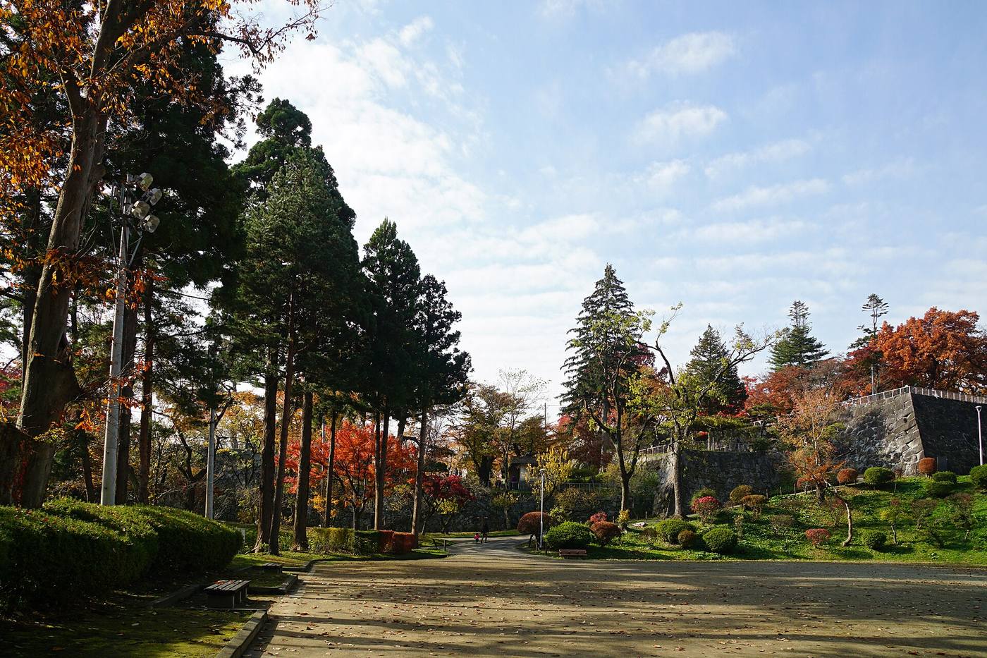 Morioka Castle ruins in Morioka, Iwate.